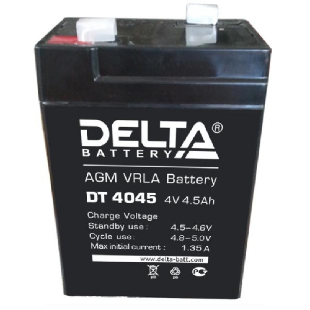 DT 4045 аккумулятор 4.5Ач 4В Delta