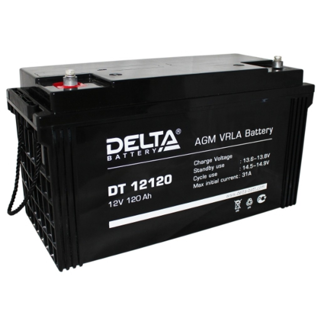DT 12120 аккумулятор 120Ач 12В Delta