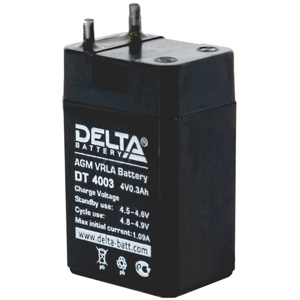 DT 4003 аккумулятор 0,3Ач 4В Delta