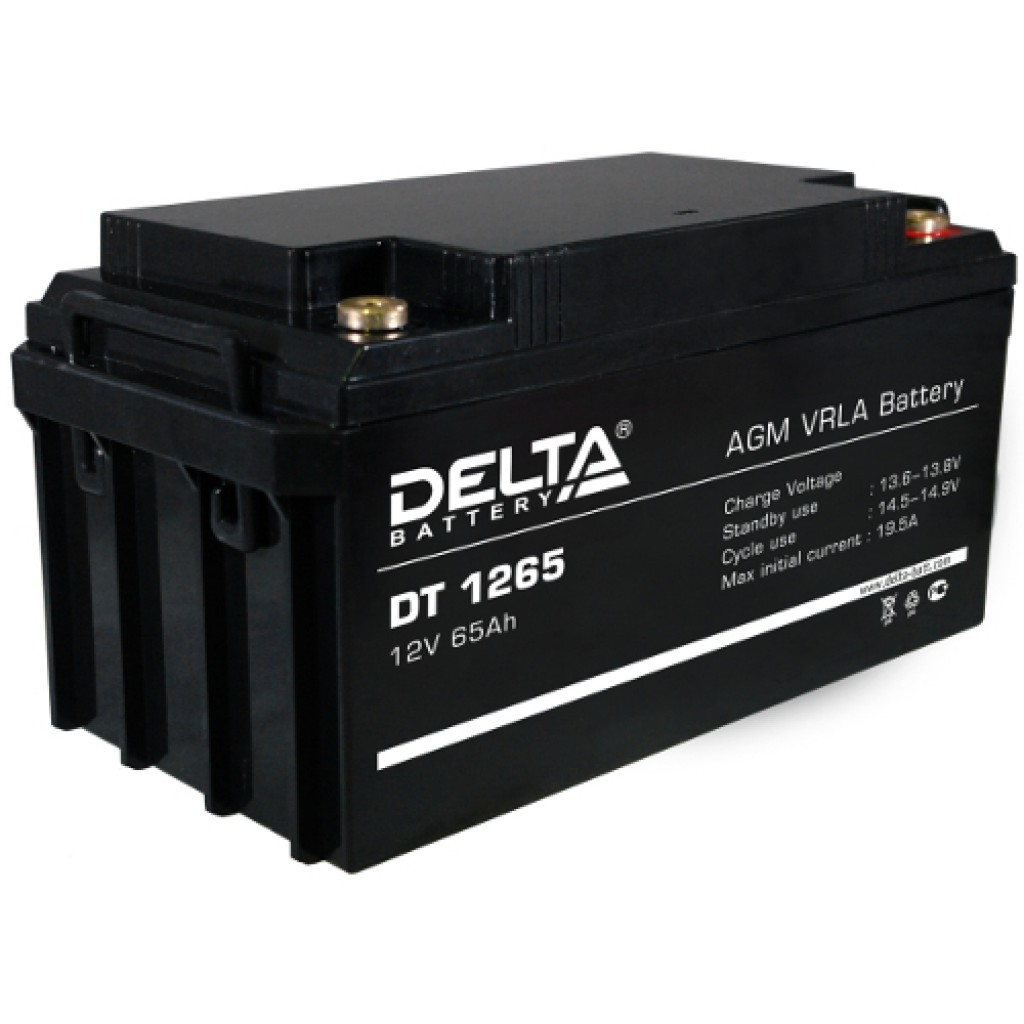 DT 1265 аккумулятор 65Ач 12В Delta