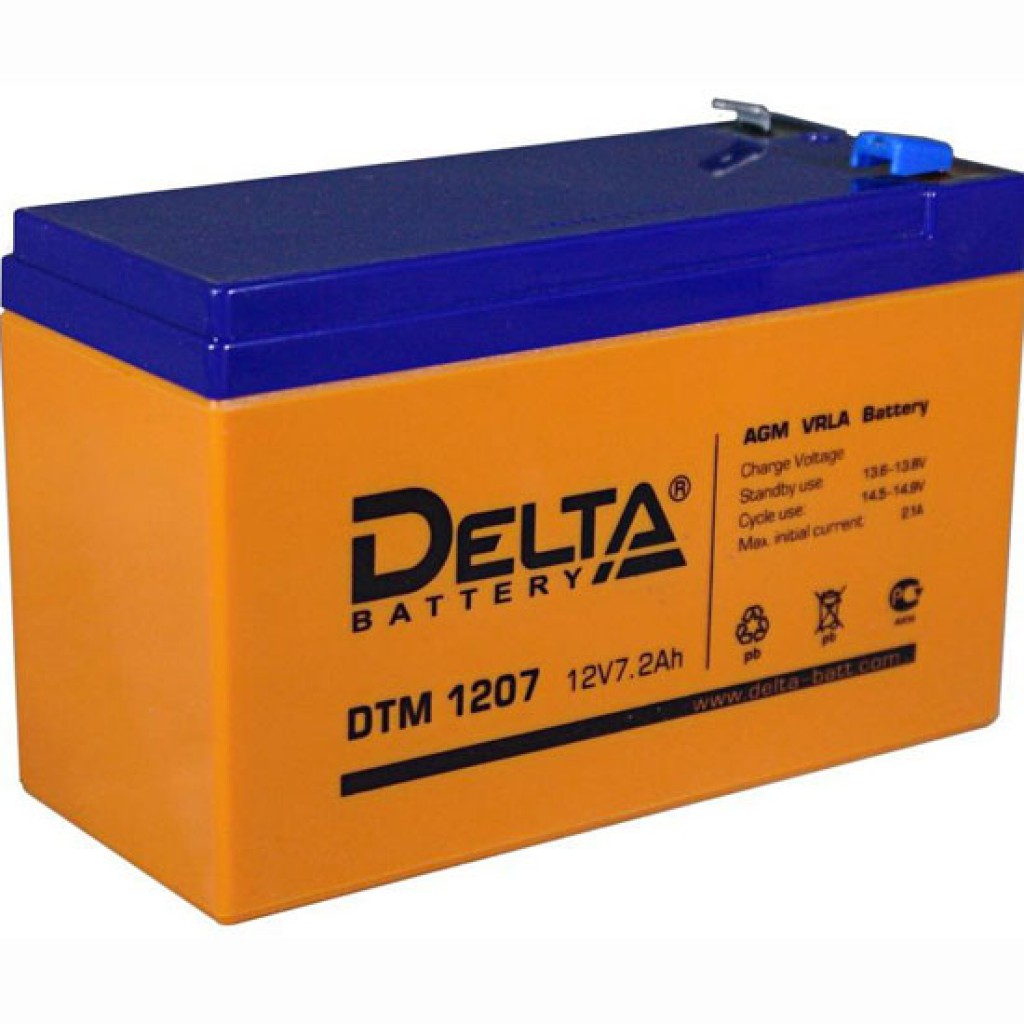 DTM 1207 аккумулятор 7Ач 12В Delta