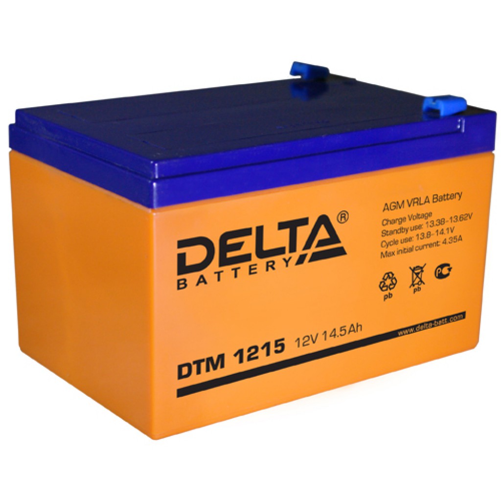 DTM 1215 аккумулятор 14.5Ач 12В Delta