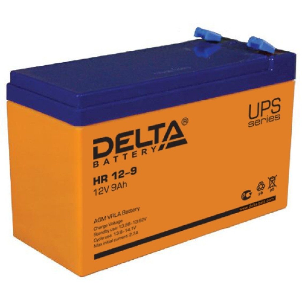 HR 12-9 аккумулятор 9Ач 12В Delta