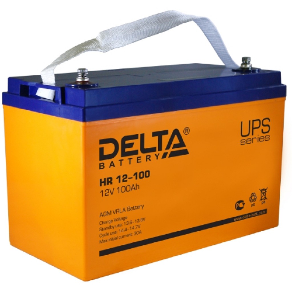 HR 12-100 аккумулятор 100Ач 12В Delta