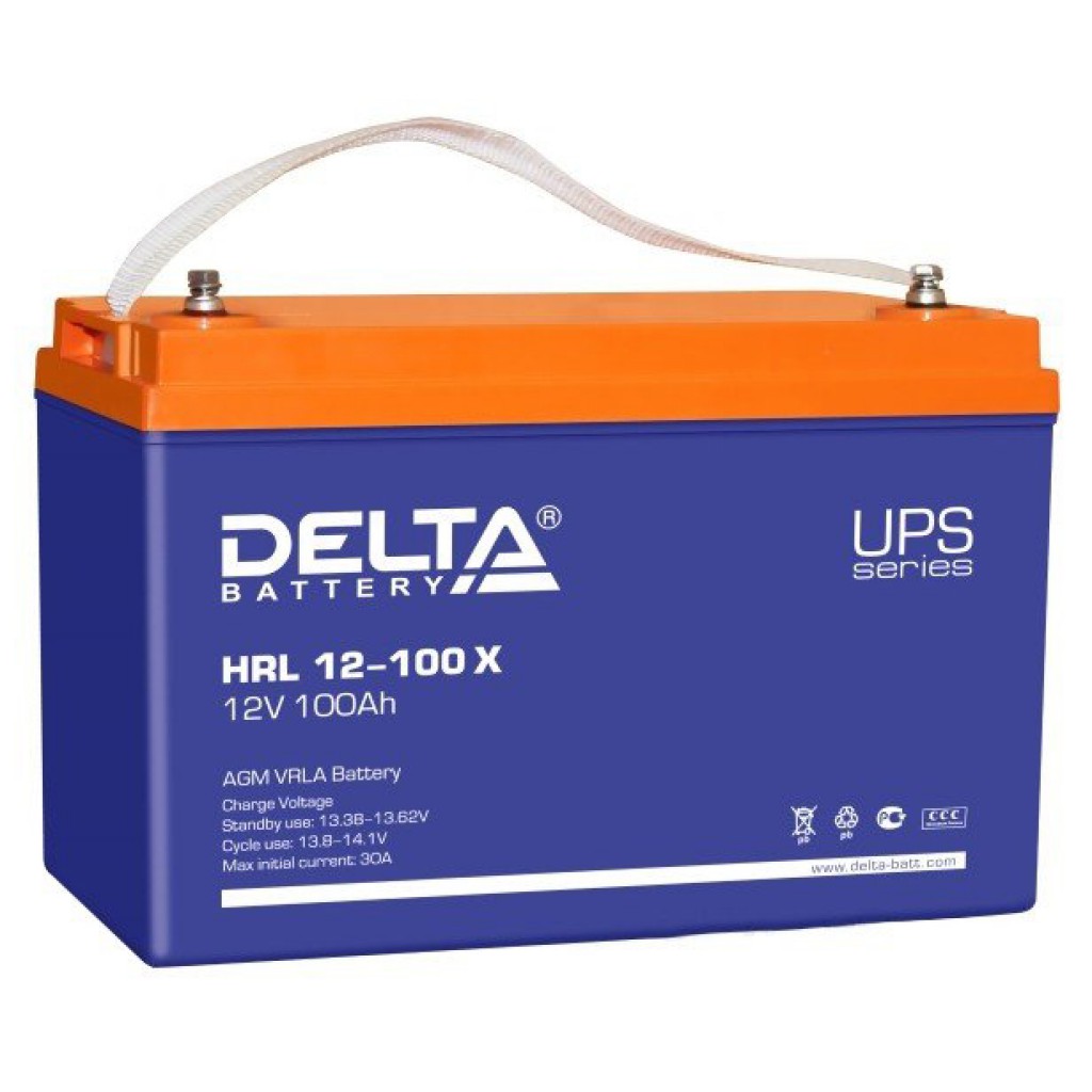 HRL 12-100 X аккумулятор 100Ач 12В Delta