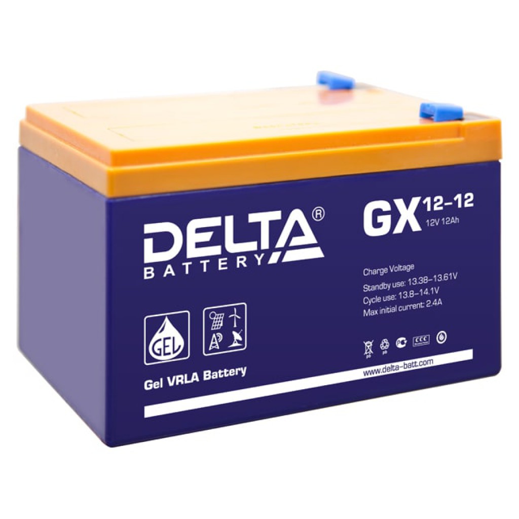 GX 12-12 аккумулятор 12Ач 12В Delta