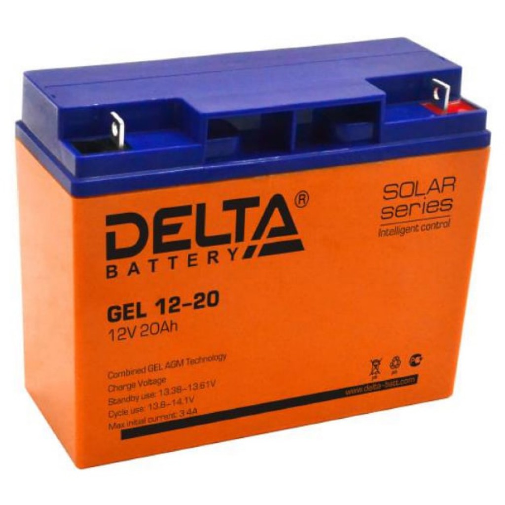GEL 12-20 аккумулятор 20Ач 12В Delta