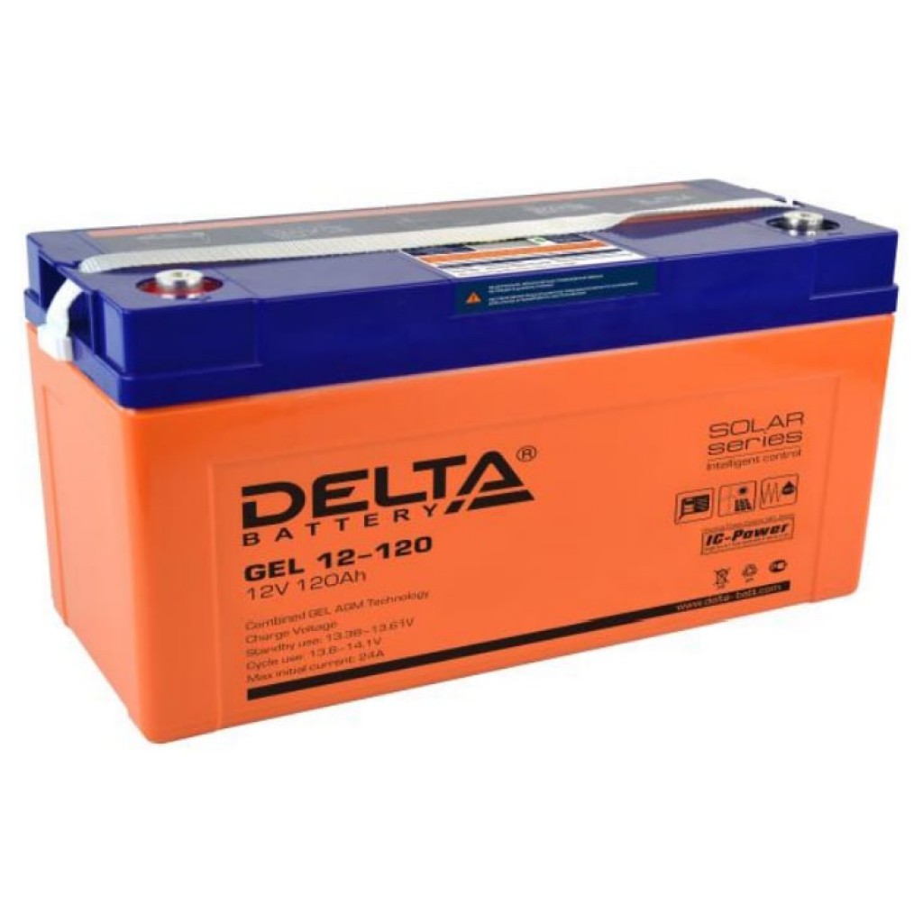 GEL 12-120 аккумулятор 120Ач 12В Delta