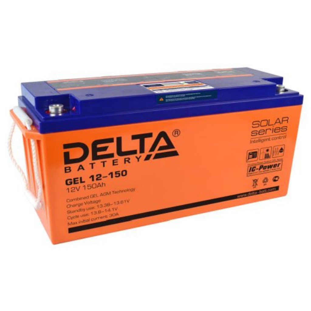 GEL 12-150 аккумулятор 150Ач 12В Delta