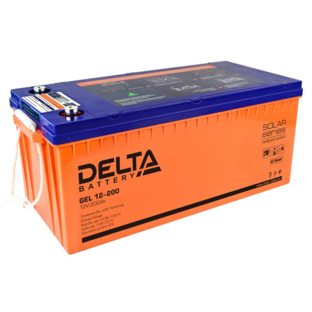 GEL 12-200 аккумулятор 200Ач 12В Delta