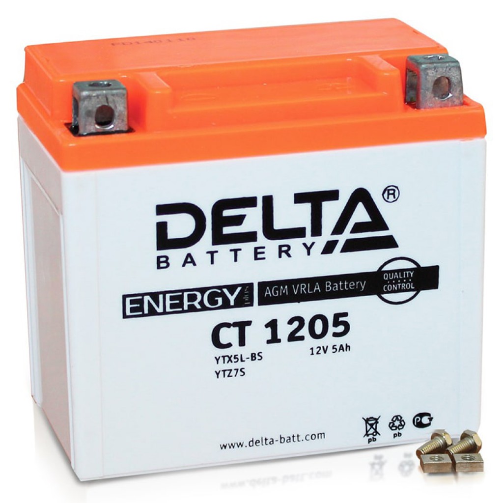 CT 1205 аккумулятор 5Ач 12В Delta