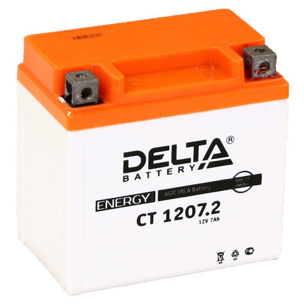 CT 1207.2 аккумулятор 7Ач 12В Delta