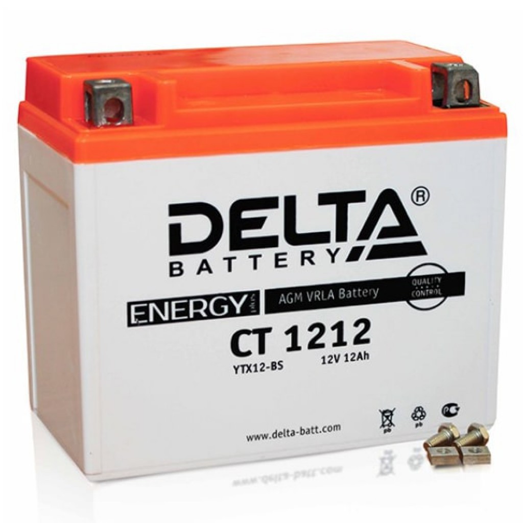 CT 1212 аккумулятор 12Ач 12В Delta