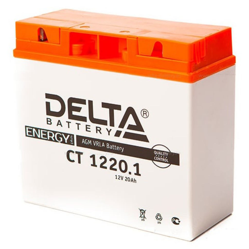 CT 1220.1 аккумулятор 20Ач 12В Delta