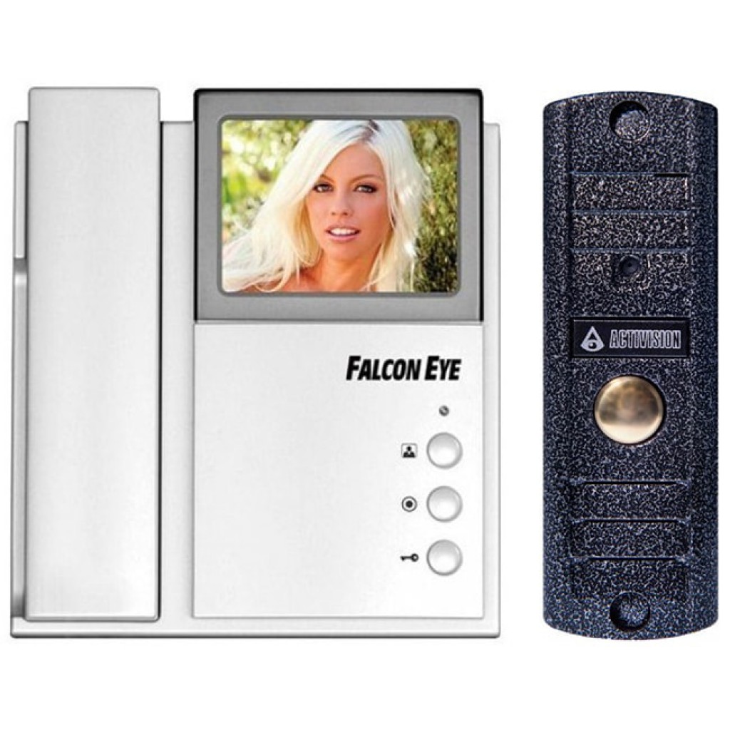 FE-4CHP2 + AVC-305 (PAL) комплект видеодомофона Falcon Eye